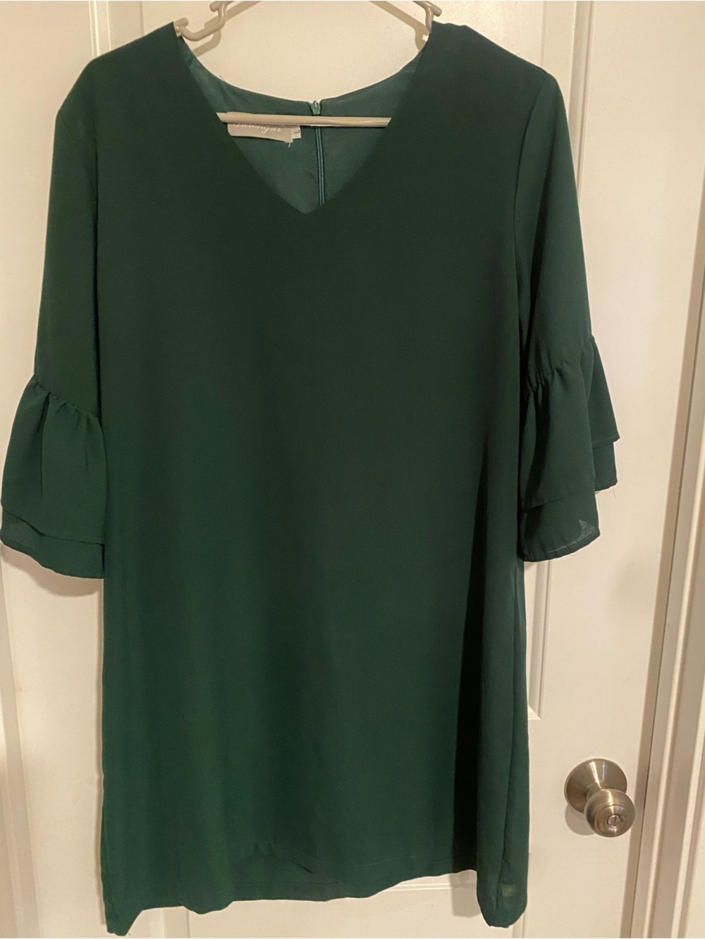 Emerald shift dress
